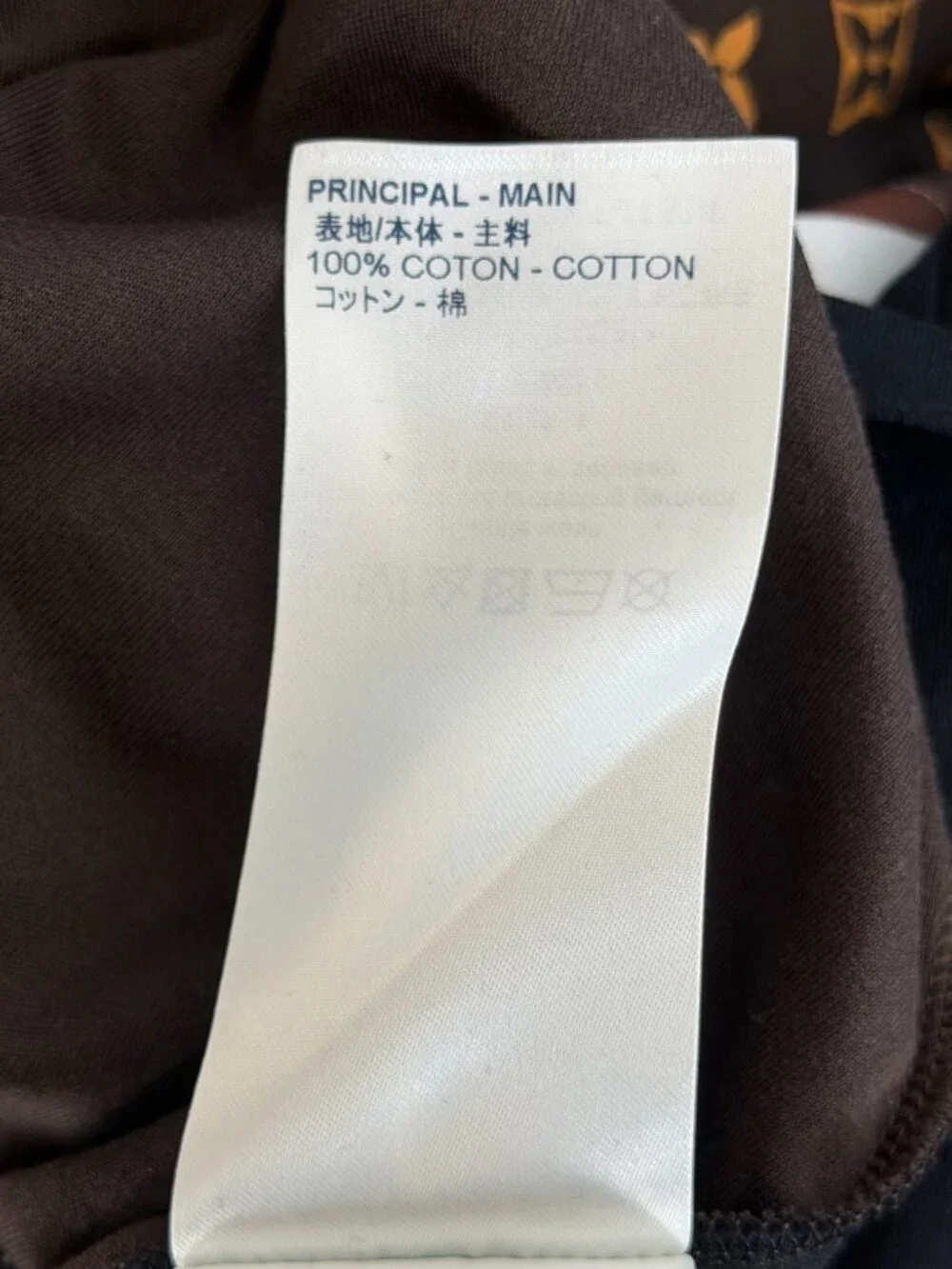 Louis Vuitton Black & Brown Monogram Women's T-Shirt